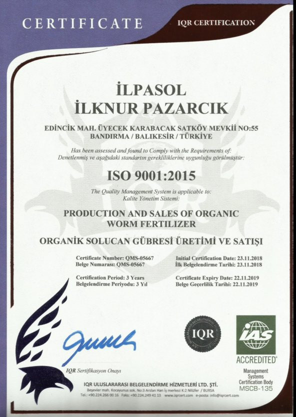 İLPASOL®Organik Sıvı Solucan Gübresi 5 Litre - 7