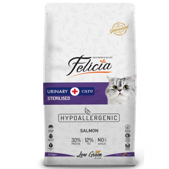 Felicia Az Tahıllı 12 Kg Sterilised Somonlu Kısır  Kedi Maması