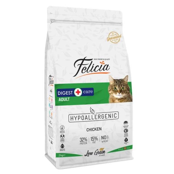 Felicia Az Tahıllı 2 Kg Tavuklu HypoAllergenic Kedi Maması