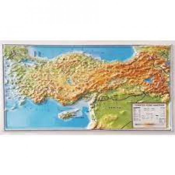 Kabartma Türkiye Haritası A4