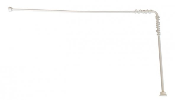 Prado Köşeli Banyo Duş Perde Borusu,Perde Askısı 90x90x90cm - 3