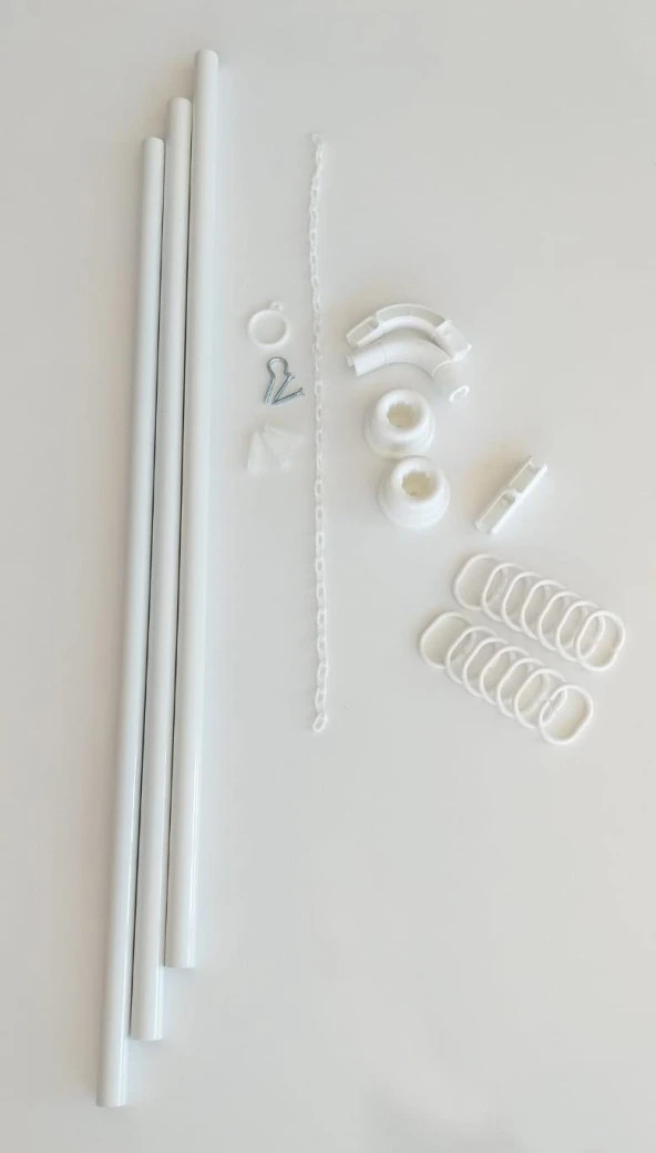 Prado Köşeli Banyo Duş Perde Borusu,Perde Askısı 90x90x90cm - 4