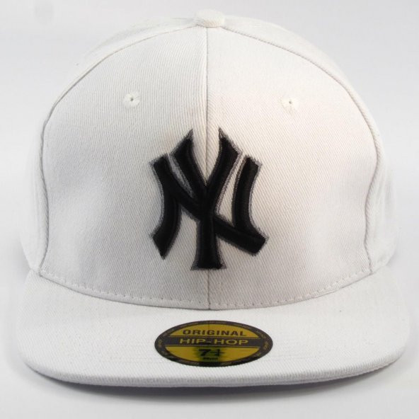 Hip Hop Yankees Cap Şapka Beyaz Erkek Amerikan Siperli cp21