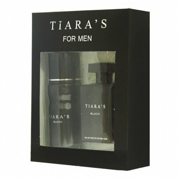 Tiaras Edt 100ml +Deodorant Set Black