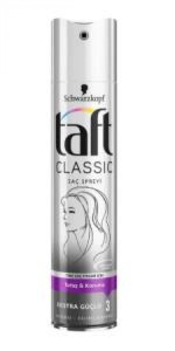 Taft Classic Saç Spreyi 250ml Extra Güçlü
