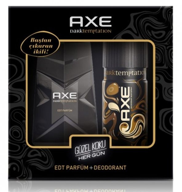 Axe Dark Temptation Edt 100 Ml Erkek Parfümü + 150 Ml Deodorant Set
