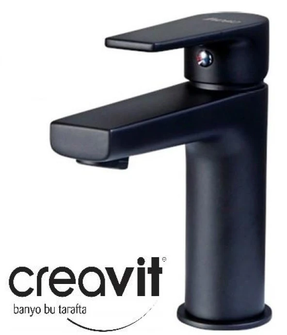 Creavit Sr1500S Sharp Siyah Lavabo Armatürü Bataryası Siyah ORJİNAL ÜRÜN