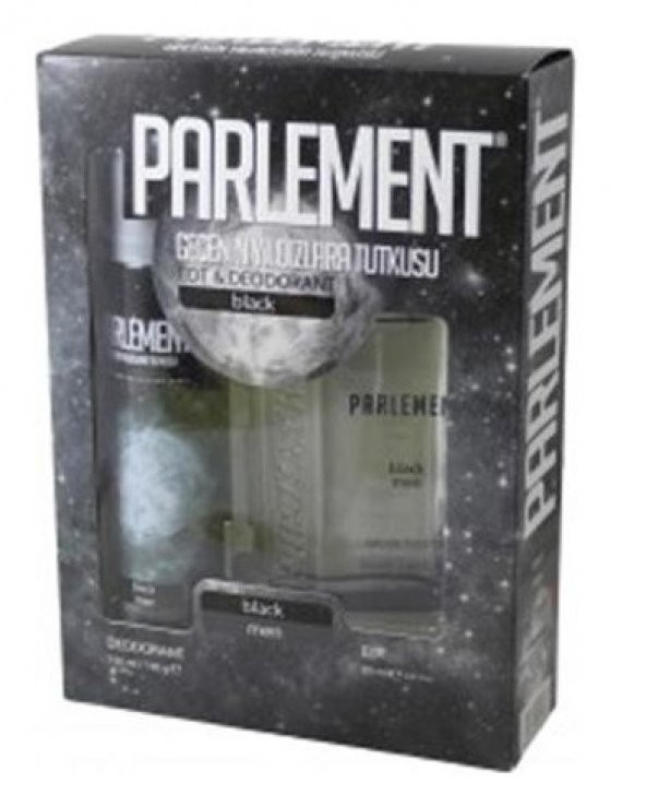 Parlement Black Erkek Parfüm Deodorant Seti 2li Paket