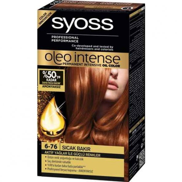 Syoss Oleo Intense Color 6-76 Sıcak Bakır 50 Ml