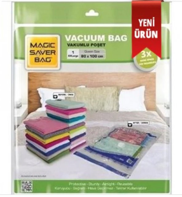 Magic Saver Bag XLarge Vakumlu Poset 50x70 Hurç 1 Adet