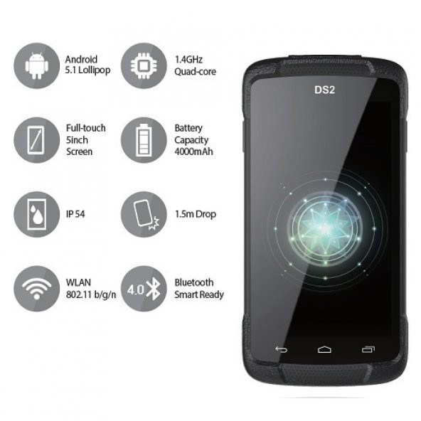 DSIC 5 DS2 QC 1.4ghz Wlan Android 5.1 PDA El Terminali Outlet (Ku