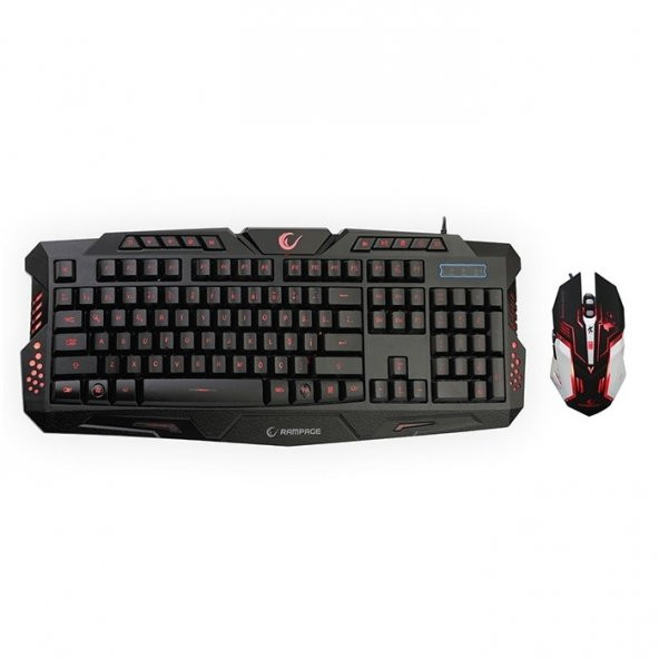 EVEREST RAMPAGE KM-R77 USB Q Trk Led Aydınlatmalı Siyah Gaming Kl - 1
