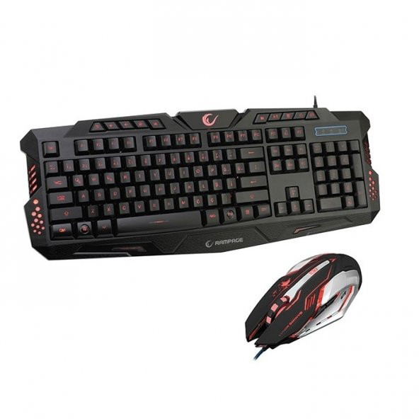EVEREST RAMPAGE KM-R77 USB Q Trk Led Aydınlatmalı Siyah Gaming Kl - 2