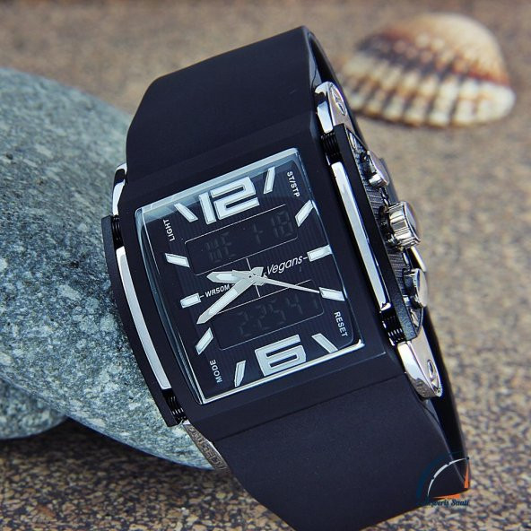 Vegans Erkek Kol Saati Dağcı Spor Dijital Analog İri Model - 7