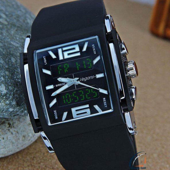 Vegans Erkek Kol Saati Dağcı Spor Dijital Analog İri Model - 10