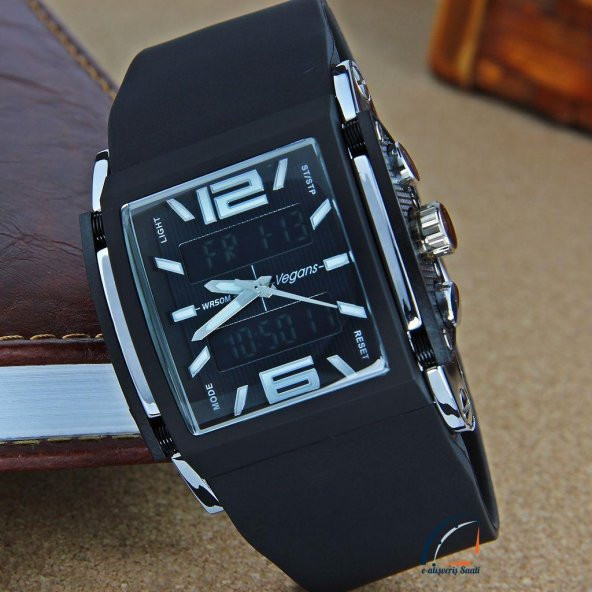 Vegans Erkek Kol Saati Dağcı Spor Dijital Analog İri Model - 11