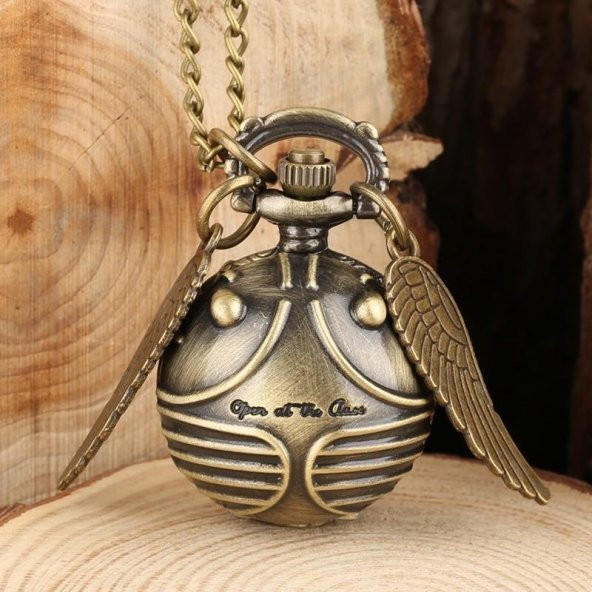 HARRY POTTER GOLDEN SNITCH WINGS MELEK KANAT SAAT CEP SAATİ KOLYE
