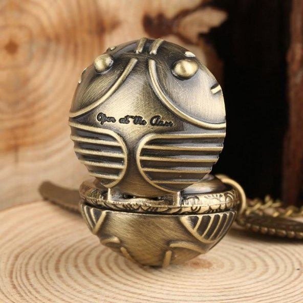 HARRY POTTER GOLDEN SNITCH WINGS MELEK KANAT SAAT CEP SAATİ KOLYE - 4