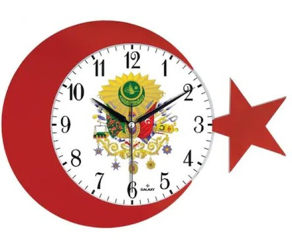 Duvar Saati Ayyildiz Osmanli Arma Duvar Saati