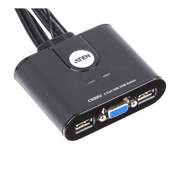 ATEN 2port USB CS22U-A7 2x 15pin DSub 2048x1536 KVM Switch