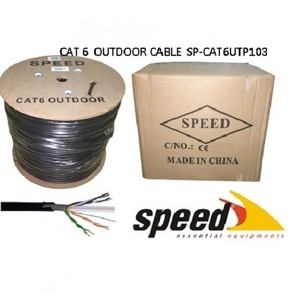 SPEED CAT6 Utp 23AWG 305m Outdoor CCA Kablo (Double PVC+PE Outdoo