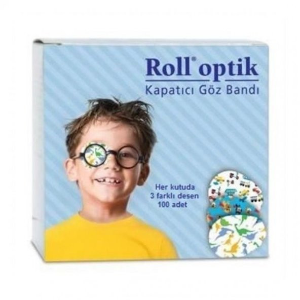 Roll Optik Kapatıcı Göz Bandı 100lü Mavi