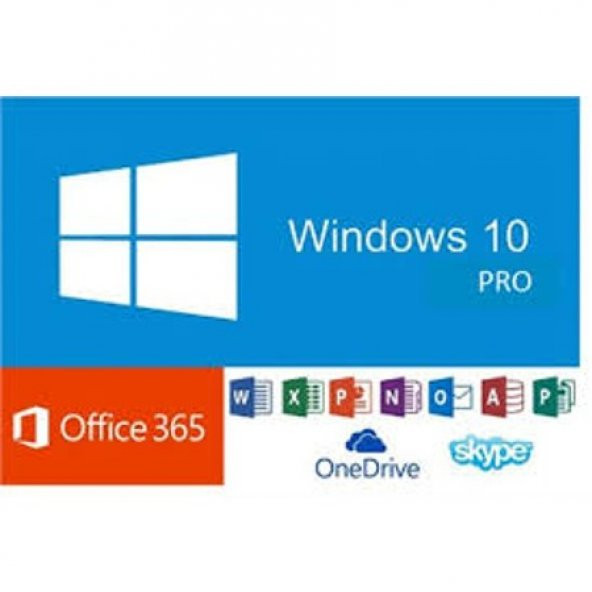 Windows 10 Pro Lisans Anahtarı - RETAİL KEY + Microsoft Office 365 Mail Hesabı