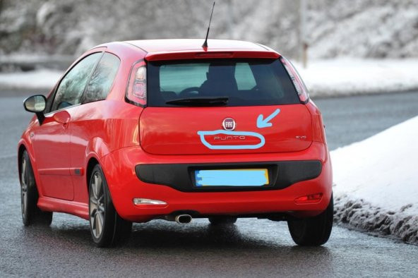 FIAT PUNTO EVO Bagaj Kaput Yazı/Arma 2009 - 2011      51934541 - 3