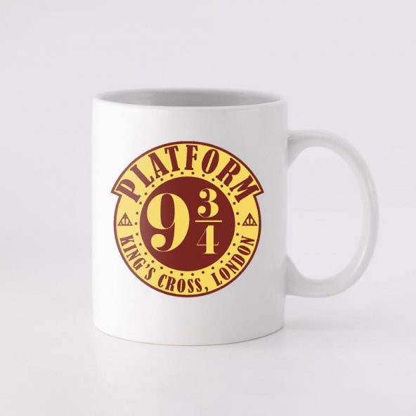 Harry Potter Platform 9 3/4 Düz Kupa Bardak - 1