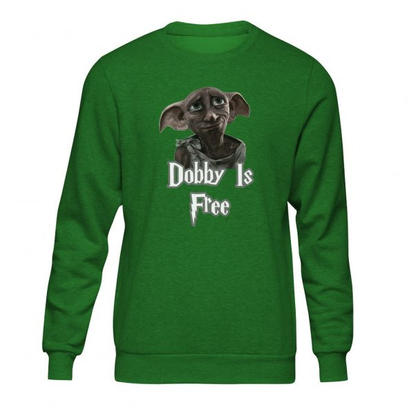 Harry Potter Free Dobby Yeşil Sweatshirt