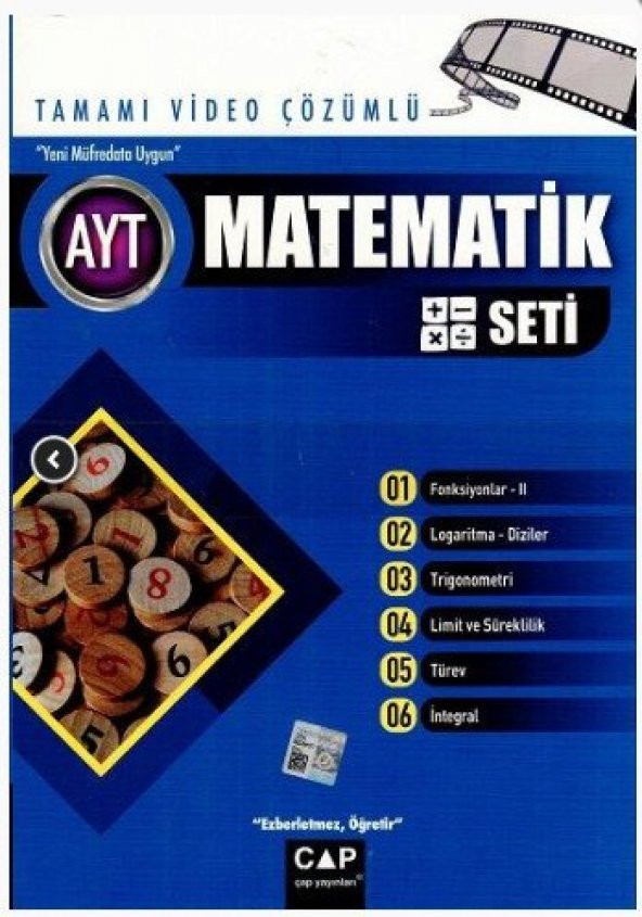 AYT Matematik Seti Tamamı Video Çözümlü Çap Yayınları