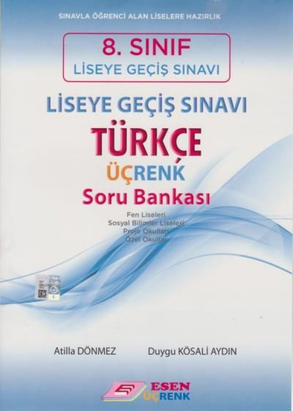 Esen Üçrenk 8.Sınıf LGS Türkçe Soru Bankası