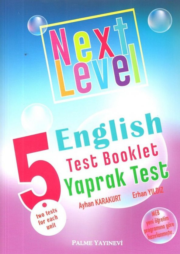 5.Sınıf Next Level English Test Booklet Yaprak Test Palme Yayın