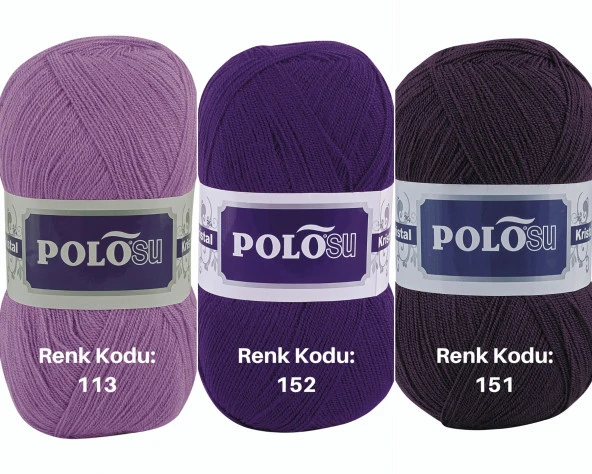 Polosu My Kristal - El Örgü İpliği Liflik Örgü İplik - 5