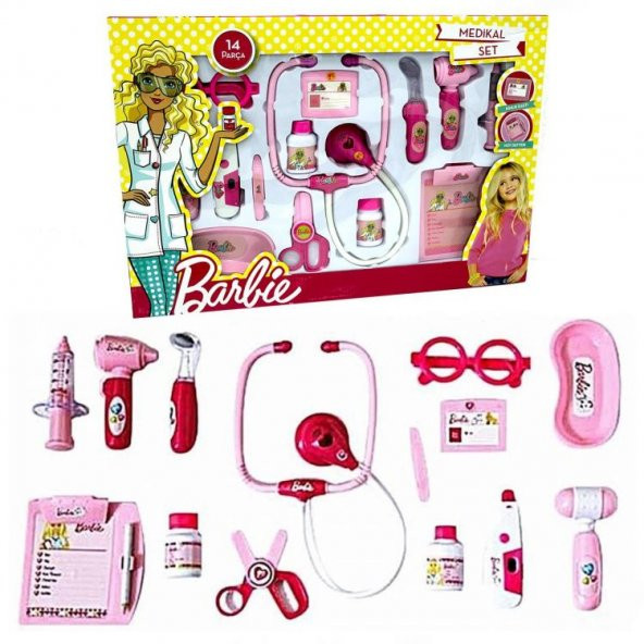 Barbie 14 Parça Doktor Seti