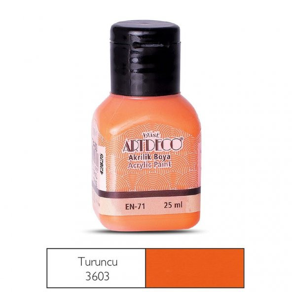 ARTDECO AKRILIK BOYA 25ML TURUNCU (3603) - 2