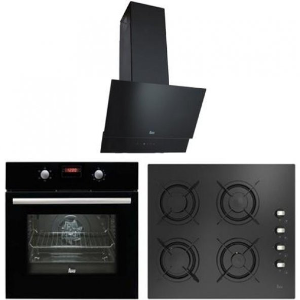 Teka Chef 4 Dijital Siyah Cam Ankastre Set (Atv60-Hel Lux 60 4G AıAl -Hak 625 N)