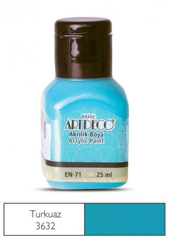 ARTDECO AKRILIK BOYA 25ML TURKUAZ (3632) - 2