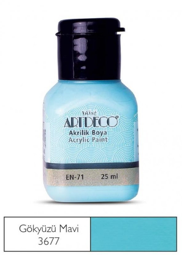 ARTDECO AKRILIK BOYA 25ML GOKYUZU MAVI 3677