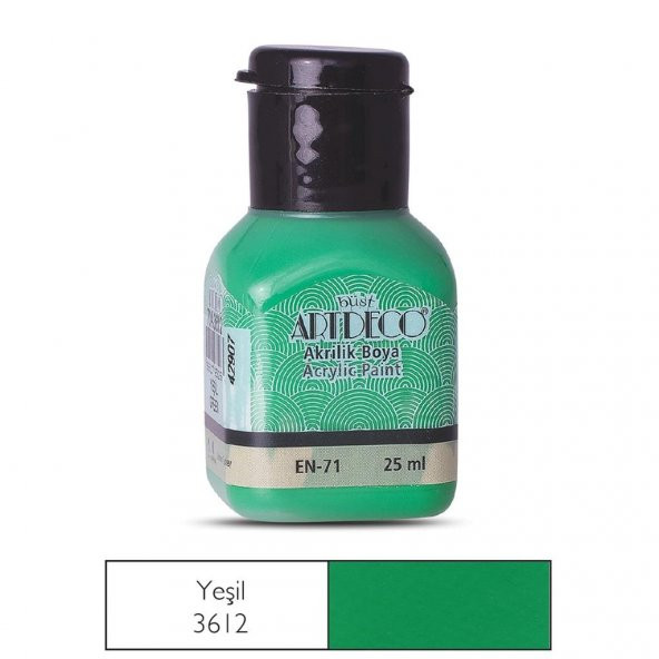 ARTDECO AKRILIK BOYA 25ML YESIL (3612) - 2