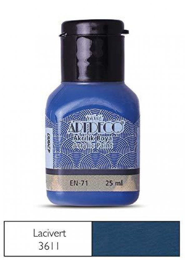 ARTDECO AKRILIK BOYA 25ML LACIVERT(3611) - 2