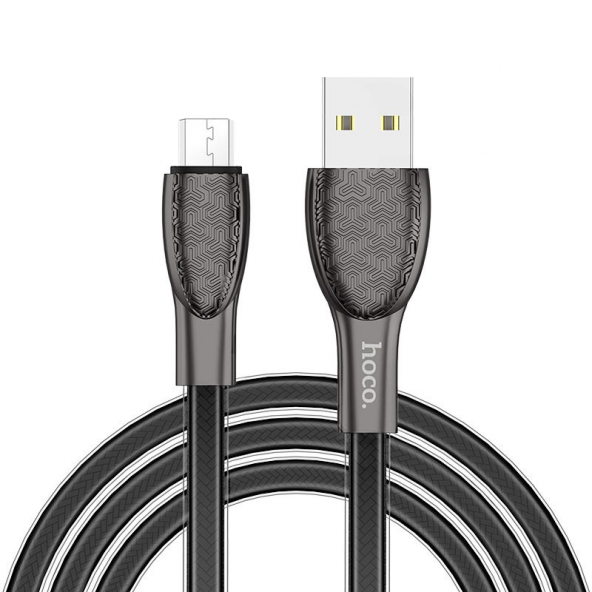 Hoco U52 Elegant Dizayn Micro-USB 2.4A Hızlı Şarj Ve Data Kablosu - Android Samsung Uyumlu
