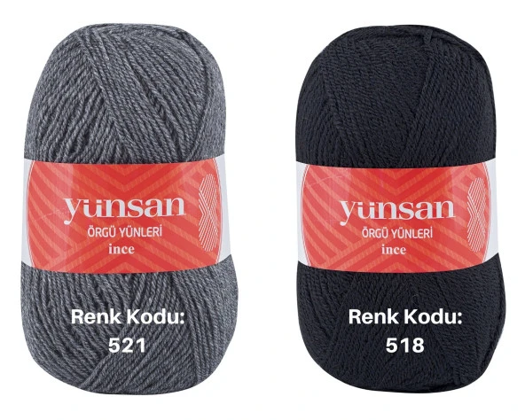 Yünsan Örgü Yünü, İnce El Örgü İplik 100 Olefin Örgü İpliği - 9