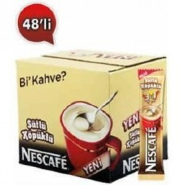 Nescafe 3ü1 Arada Sütlü Köpüklü 48 adet
