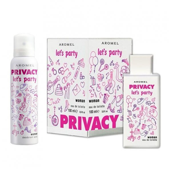 Privacy Lets Party Kadın Parfüm Seti EDT 100 ml + Deodorant 150 ml