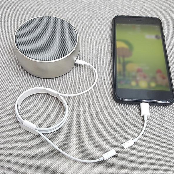 iPhone Kulaklık Dönüştürücü Lightning 3.5mm Jack Araç Aux Ses Jak - 7