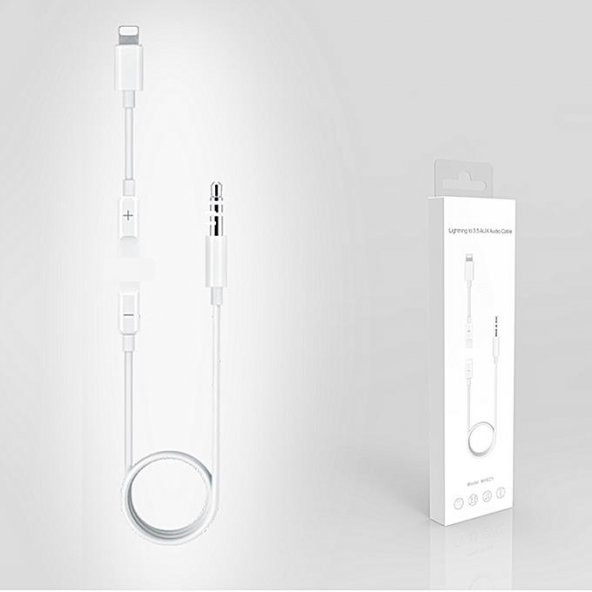 iPhone Kulaklık Dönüştürücü Lightning 3.5mm Jack Araç Aux Ses Jak - 9
