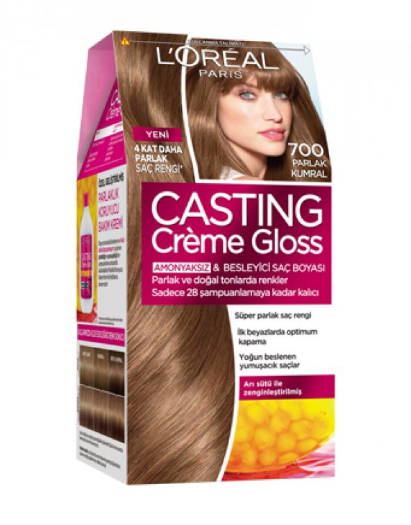 Loreal Casting Creme Gloss Saç Boyası 700 Parlak Kumral