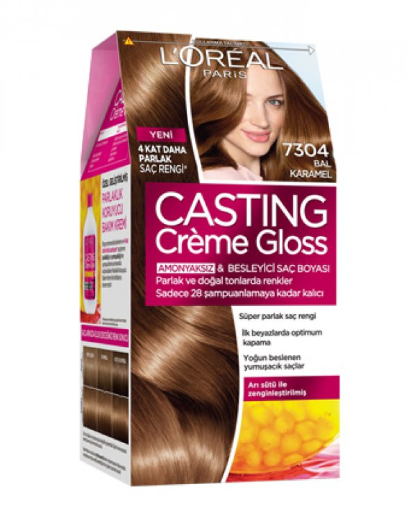 Loreal Casting Creme Gloss Saç Boyası 7.304 Bal Karamel