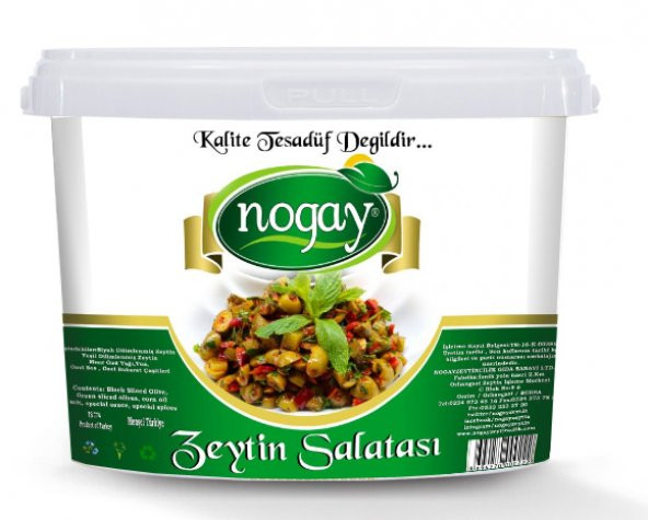 NOGAY Zeytin Salatası ( Gurme ) 5 Kg